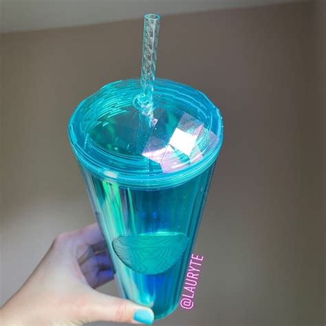 Starbucks Other Starbucks Green Blue Teal Dome Iridescent Tumbler