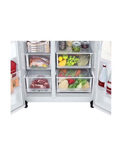 Lg 655l Side By Side Fridge In White Finish Lg Australia