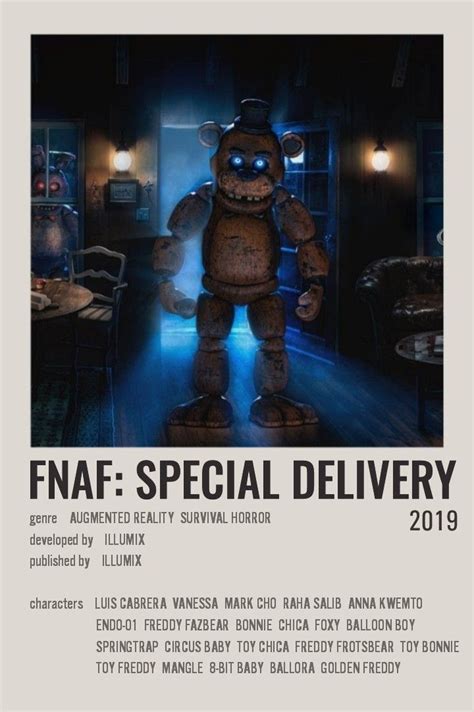 FNAF Special Delivery Polaroid Poster en 2023 Impresión de póster