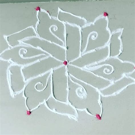 15 Simple Flower Design for Rangoli Creations - Flowerrangoli.com