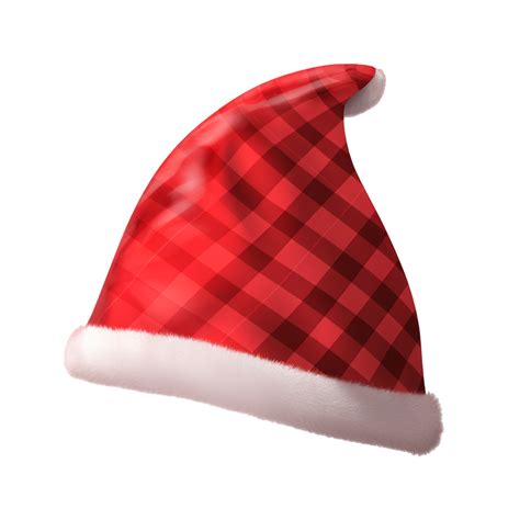 Red Christmas Hat isolated transparent background ai generative ...