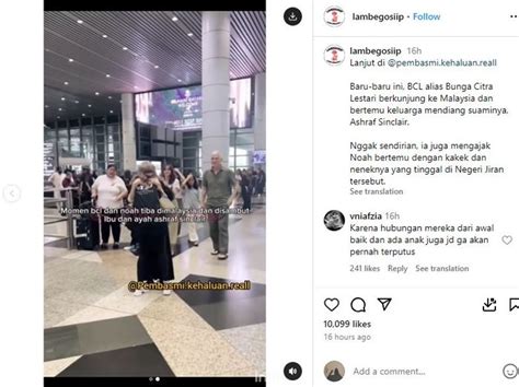 Mudik Ke Malaysia Bcl Diperlakukan Begini Oleh Ibunda Ashraf Sinclair