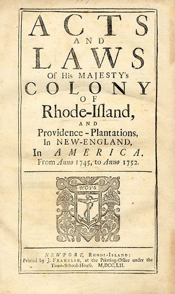 Politics Colonial Rhode Island