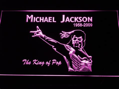 Michael Jackson 1958-2009 LED Neon Sign | SafeSpecial