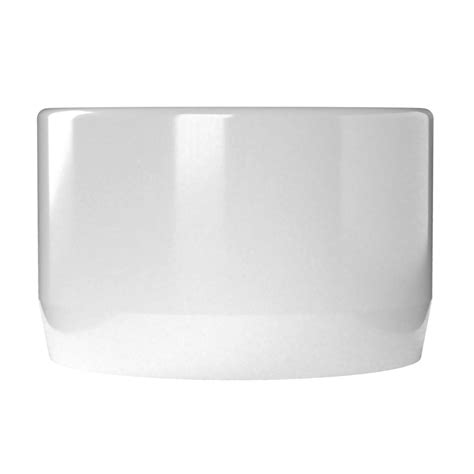 2 in. External Flat Furniture Grade PVC End Cap - White | FORMUFIT