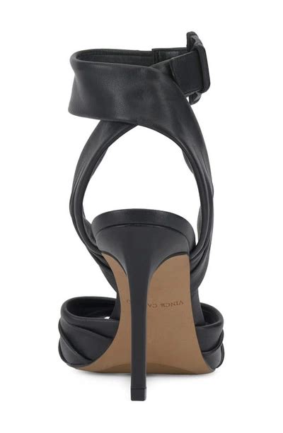 Vince Camuto Anyria Ankle Strap Sandal In Black Modesens