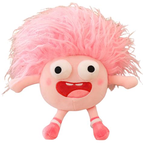 Kunyu Cartoon Plush Doll Toy Funny Cute Colorful Hair Deciduous Teeth