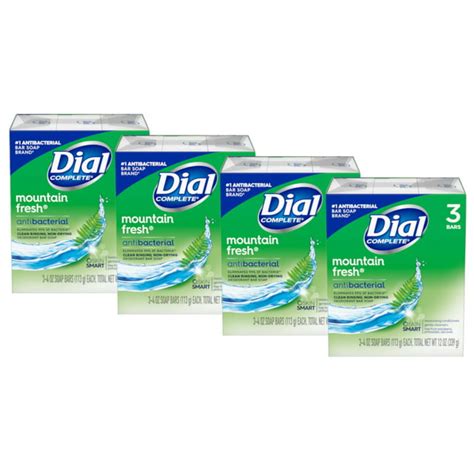 Dial Complete Mountain Fresh Antibacterial Deodorant Bar Soap 4oz