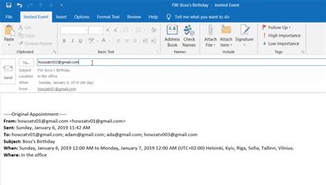 How To Forward A Meeting Invite In Outlook Simplified