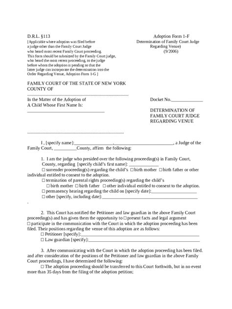 Online Nycourts D R L Adoption F Doc Template Pdffiller