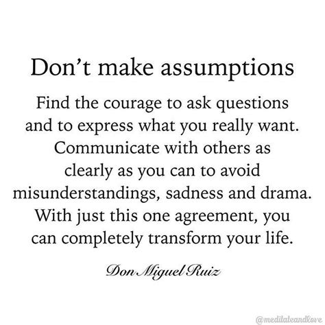 Dont Make Assumptions Quotes