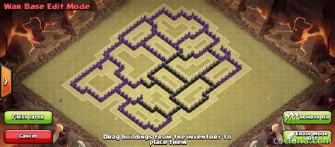 Anti 3 Stars War Base For Th8 By Garlicak Clash Of Clans Land