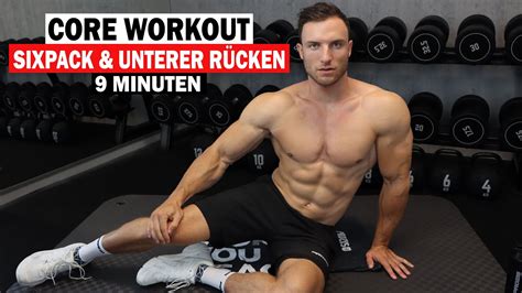 9 Minuten CORE Workout für Zuhause SIXPACK UNTERER RÜCKEN Extrem