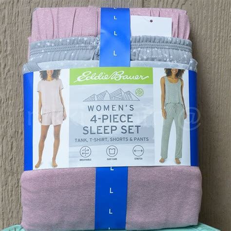 Eddie Bauer Intimates And Sleepwear Nwt Eddie Bauer 4 Piece Sleep Set In Gray Poshmark