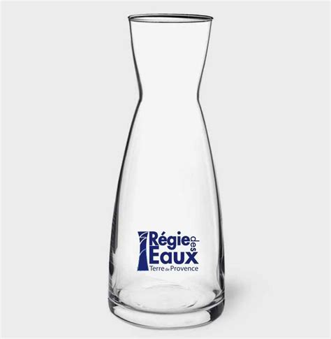 Carafe verre personnalisée Web enseignes imprimerie