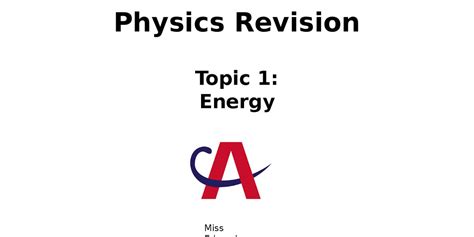 Gcse Physics Revision