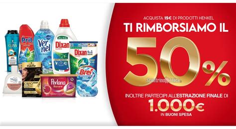 Cashback Henkel Ricevi Il Rimborso Del E Vinci Euro In Buoni