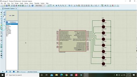 How To Blink Leds With Atmega In Proteus Simulation For Leds