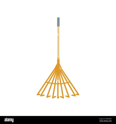 Gardening Rake Vector Illustration Stock Vector Image Art Alamy