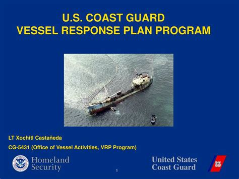 Ppt U S Coast Guard Vessel Response Plan Program Powerpoint Presentation Id 500548