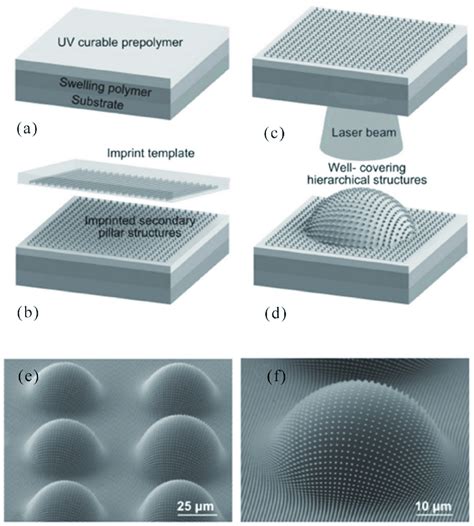 Diagram Of Micro Nano Scale Combined Layered Structures By Laser