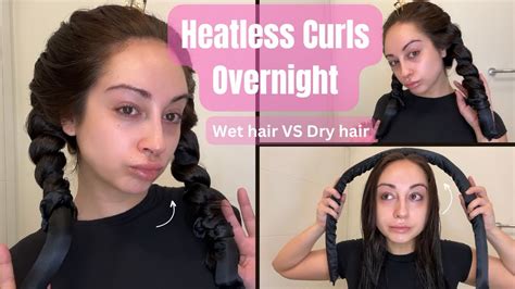 Heatless Curly Hair Overnight Robe Curls Youtube