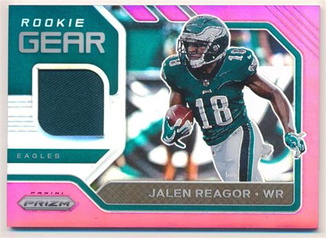 Panini Prizm Rookie Gear Pink Jalen Reagor Jersey Ebay