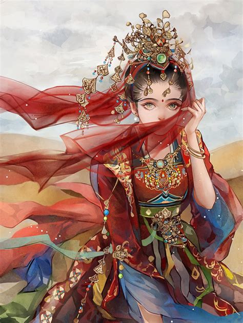 云想衣裳花想容 春风拂槛露华浓 「古风插画 堆糖，美图壁纸兴趣社区