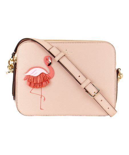 Kate Spade New York Pink Flamingo By The Pool Leather Crossbody Bag Leather Crossbody Bag