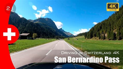 Switzerland Drive 4K San Bernardino Pass Bellinzona YouTube