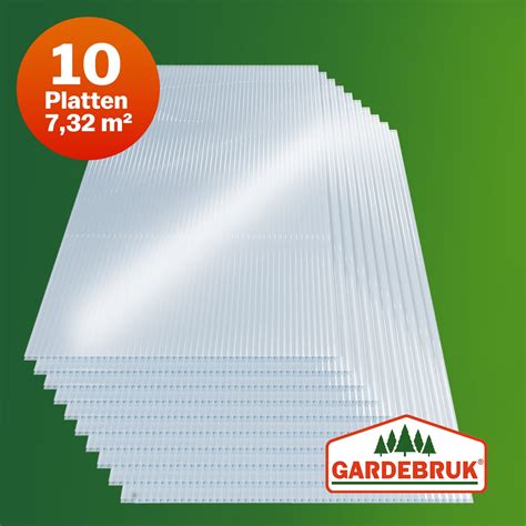 Polycarbonaat Platen 10 Stuks Transparant 6mm 7 32m² DeubaXXL