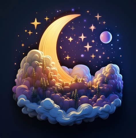 Good Night 3d Wallpaper Images - Free Download on Freepik