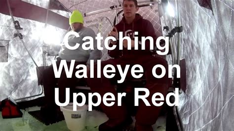 Upper Red Lake Ice Fishing Walleye 2017 Youtube