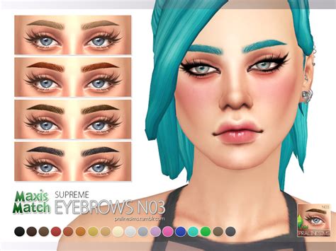 Pralinesims Maxis Match Eyebrow Pack N01