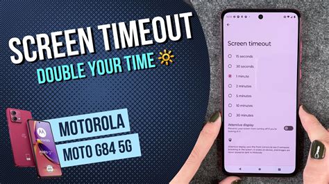 Motorola Moto G G How To Change Screen Timeout