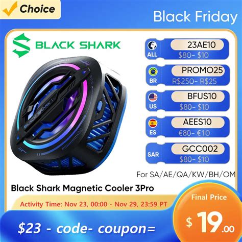 Black Shark Enfriador Magn Tico 3Pro Para Tel Fono Radiador De Aire