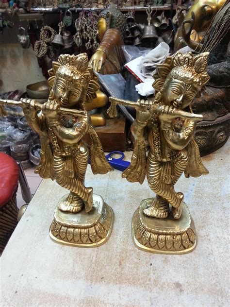 Golden Gold Plated Brass Krishna Statue At Rs 750 Kilogram S In New