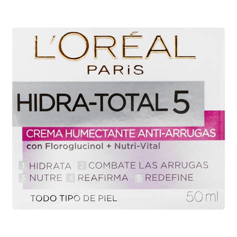 Crema Facial L Or Al Hidra Total Humectante Anti Arrugas Ml Delsol