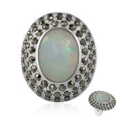 Mystischer Thiopischer Welo Opal Silber Ring Ct