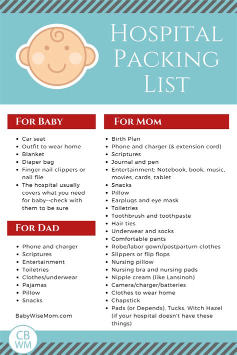 What To Pack In Hospital Bag For Baby And Mom Philippines During