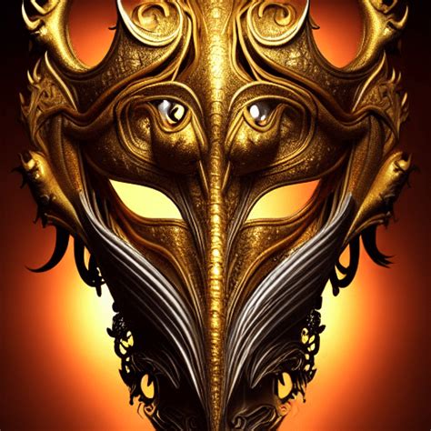 Masque De Dragon Fantastique De Style Julie Bell Complexe Et