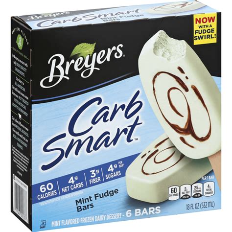 Breyers Carb Smart Dessert Bars Frozen Dairy Mint Fudge Buehler S