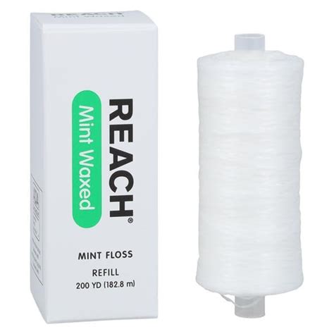 Reach Waxed Mint Floss 200 Yd Spool Refill Dental Deals Canada