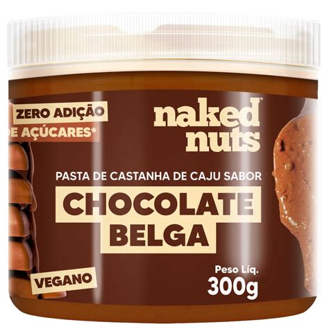 Pasta De Castanha De Caju Chocolate Belga Crocante 300g Naked