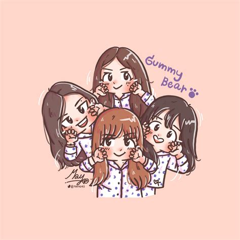 Fanart] Gummybear Tiktokapp Bphouse Blackpinkhouse Rose Jennie