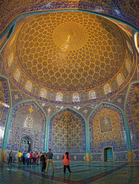 Sheikh Lotfollah Mosque Interior Editorial Stock Photo - Image of faith ...