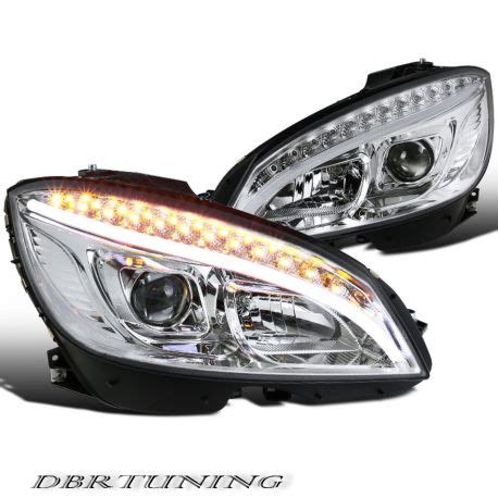 Coppia Fari Tube Led Mercedes C W204 07 11 DBRTUNING