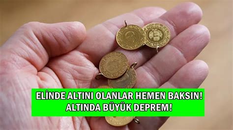 Alt N Fiyatlar Nda B Y K Deprem Resmen Yerle Bir Oldu Elinde Alt N