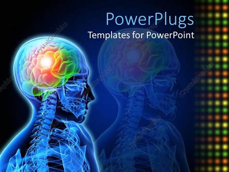 PowerPoint Template: medical design neuron brain damage x ray ...