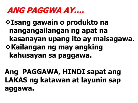 Modyul 10 Kagalingan Sa Paggawapptx